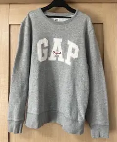 スウェット M ギャップ 刺繍ロゴ グレー系 古着　GAP トレーナー　パーカー