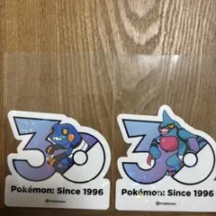 ポケモン　韓国　メガフェスタ　ステッカー　30周年記念　グレッグル・ドグロッグのサムネイル