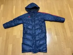 アディダス フード付きダウンコート ネイビー