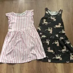 H&M ノースリーブワンピース2枚セット　110〜116