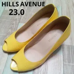 HILLS AVENUE　23　パンプス　レザー　ウェッジソール　オープントゥ