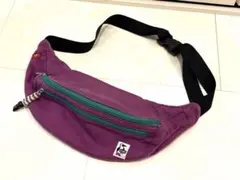 美品 CHUMS チャムス ボディバッグ パープル