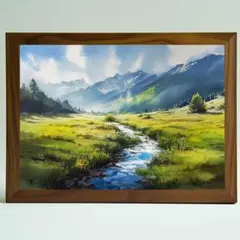 最終価格 絵画 工藤昭重 油彩10号 北アルプス サイン有 - メルカリ