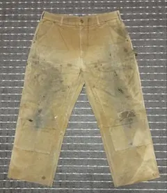 雰囲気抜群 carhartt ダブルニーペインターパンツ 36×30 ブラウン