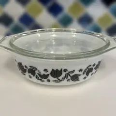 Pyrex USA製耐熱ガラスキャセロール 蓋付きのサムネイル