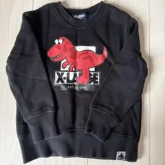 XLARGE 恐竜プリント トレーナー 100cm