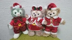2016クリスマス ダッフィー＆シェリーメイ＆ジェラトーニぬいぐるみバッジ