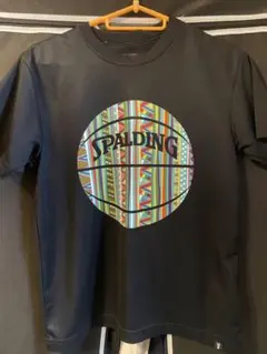 SPALDING カラフル バスケットボール Tシャツ M