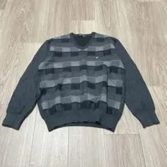 ゴールデンベア セーター 灰 シック L ウール 長袖 普段着 カジュアル