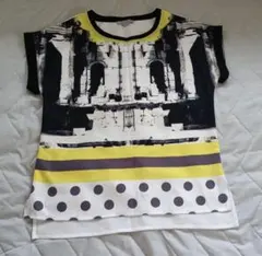 ANNA SUI 半袖Tシャツ 建築柄 ドット柄のサムネイル