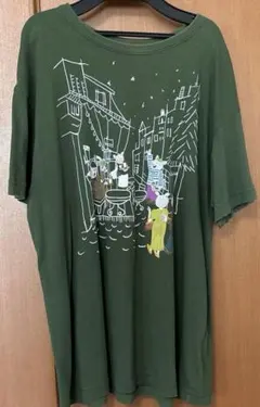 アルベロベロ Tシャツ カーキ 動物イラストのサムネイル