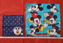 ミッキーマウス ハンカチ 2枚セット