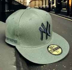 NY UNDEFEATED カーキ New Era 59FIFTY 7 3/8