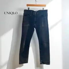 ★ユニクロ【32】ジーンズ ストレート デニムパンツ メンズ r290