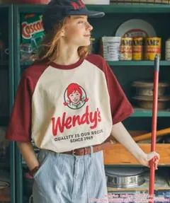 【Wendy's】別注 ウェンディーズ ヴィンテージプリント 半袖Tシャツ