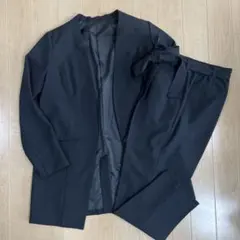 ニッセン パンツ スーツ セットアップ ノーカラー