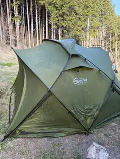 DOKICAMP ドームテントG2000 カーキ 拡張テントのみ DOKICAMP「シェルターテントG2000」を知りたければこれを見よ！開封