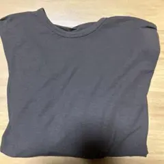 無印良品　クルーネック長袖Tシャツ M ブラウン