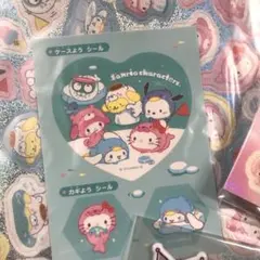 マイメロ&クロミ　スマホふうケース　シール　他