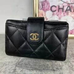 CHANEL マトラッセ　ラムスキン　コインケース　カードケース