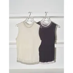 High gauge layered tank top ノースリーブトップスのサムネイル