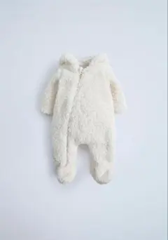 フード付きボアベビー用スーツ