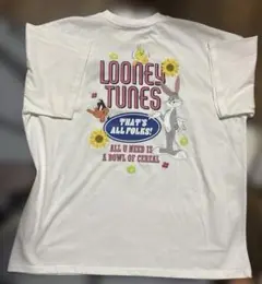 Looney Tunes サガラ刺繍Tシャツ　Lサイズ