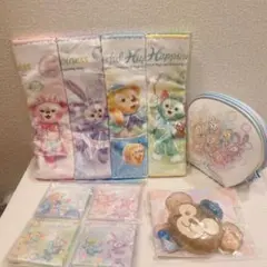 カラフルハピネス ディズニー タオル　メモ帳　シャボン玉　ポーチ