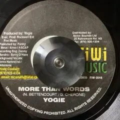 YOGIE - MORE THAN WORDS