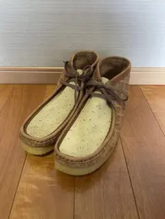 試着のみ clarks wallabee sweatchick クラークス