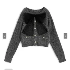 GRL lt155 チュールリボンらめニットトップス