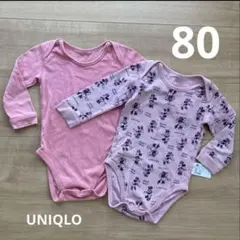 UNIQLO ベビー ロンパース 80サイズ 2枚セット