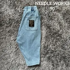 NEEDLE WORKS タックデニム風レギンスパンツ