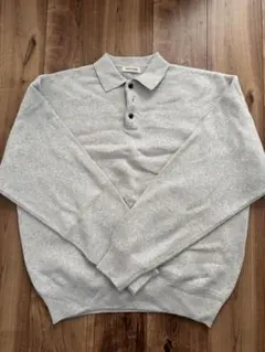 Relax Fit リラックスフィット スウェットライク ポロカラーニット