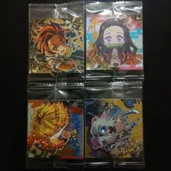 鬼滅の刃 ウエハースシール 鬼滅10-SP01 02 03 04 ４枚