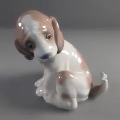 リヤドロ＊美品＊犬とカタツムリ＊人気商品・(希少品)＊(フィギュリン