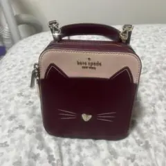 kate spade 猫顔デザイン ショルダーバッグ