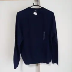 【ぷく様専用】【新品】ユニクロ ウォッシャブルクルーネックセーター ネイビー　M
