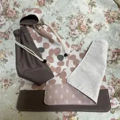 巾着バッグ（A4サイズランチマットセット）ちょうちょ