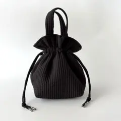 美品】alienina アリエニーナ ロープバッグ 巾着 ネイビー 紺 - メルカリ