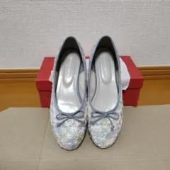 【オリエンタルトラフィック】25春夏/花柄チュールバレエパンプスのサムネイル
