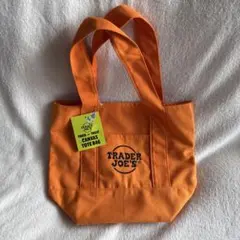 Trader Joe's トレーダージョーズ　トートバッグ　トレジョ　オレンジ