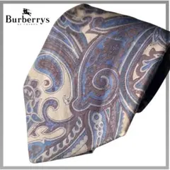 【美品】Burberrys バーバリーズ ペイズリー柄 ネクタイ 絹 シルク