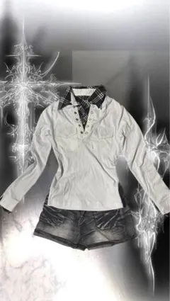 襟付きシャツ レディース