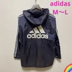 【adidas】デサント　プルオーバーパーカー　ピステ　ネイビー　ML＊PD