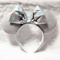 ディズニー2025 シルバーラメカチューシャ(ミニー)