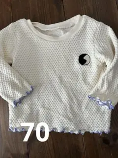 SemonApartment セモンアパートメント　メロウワッフルTシャツ70