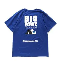 ICE BLUE ラフティング バックプリント Tシャツ ブルー【XL】