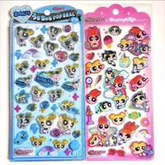 パワーパフガールズ うるちゅるポップシール&ドロップジュエリーシール