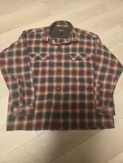 patagonia　00s ヘビーフランネルシャツ ポルトガル製 オンブレ